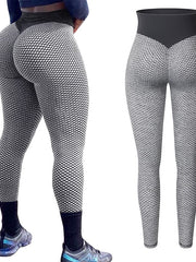 Load image into Gallery viewer, High Waist Booty Enhancing Texture Leggings
