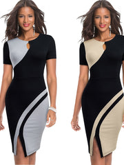 Load image into Gallery viewer, Elegant Two Tone Dress
