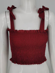 Load image into Gallery viewer, Tube Crop Top with Bow Tie 
