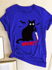 Load image into Gallery viewer, Murderous Black Cat T-Shirt
