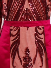 Load image into Gallery viewer, Sheer Sequin Gown
