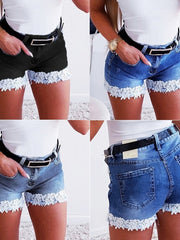Load image into Gallery viewer,  Slim Denim Shorts 
