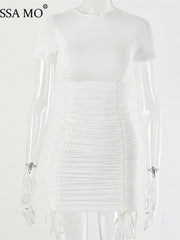 Load image into Gallery viewer, Drawstring Ruched Dress
