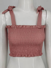 Load image into Gallery viewer, Tube Crop Top with Bow Tie 
