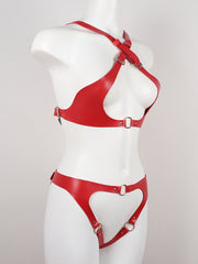 Load image into Gallery viewer, Faux Leather Lingerie Harness
