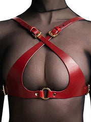 Load image into Gallery viewer, Faux Leather Lingerie Harness
