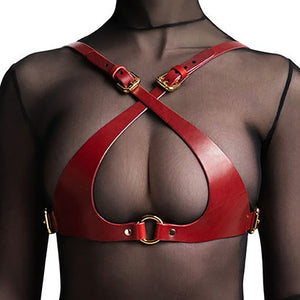 Faux Leather Lingerie Harness