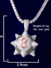 Load image into Gallery viewer, Spiked Ball Pendant Necklace
