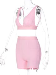 Load image into Gallery viewer,  Crop Tank Top &amp; Track Shorts
