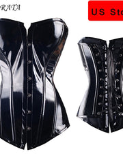Load image into Gallery viewer, Faux Leather Corset
