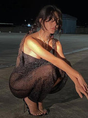 Load image into Gallery viewer, Off-Shoulder Mesh Dress
