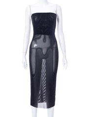 Load image into Gallery viewer, Off-Shoulder Mesh Dress
