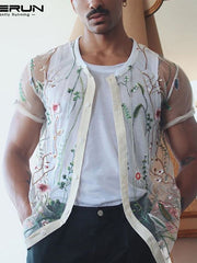 Load image into Gallery viewer, Embroidered Sheer Shirt
