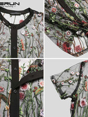 Load image into Gallery viewer, Embroidered Sheer Shirt
