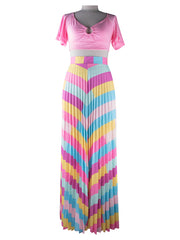 Load image into Gallery viewer, Crop Top and Long Skirt Set
