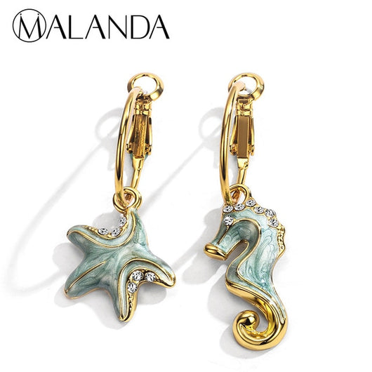Seahorse & Starfish  Earrings