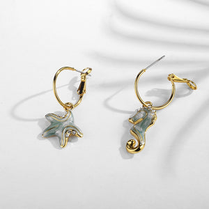 Seahorse & Starfish  Earrings