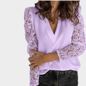 Lace Long Sleeve Top
