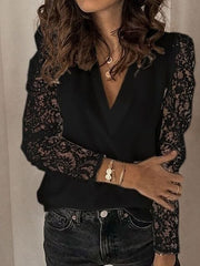 Load image into Gallery viewer, Lace Long Sleeve Top
