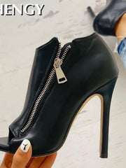 Load image into Gallery viewer, Zipper High Heels
