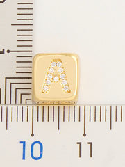 Load image into Gallery viewer, Cube Letter Pendant Necklace
