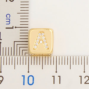 Cube Letter Pendant Necklace