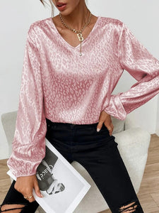 Long Sleeve V-Neck Top