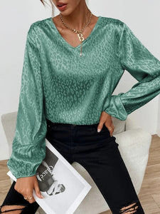 Long Sleeve V-Neck Top