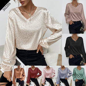 Long Sleeve V-Neck Top