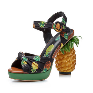 Pineapple High Heel Shoes