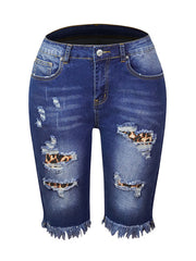 Load image into Gallery viewer, Ripped Jeans Shorts
