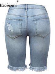 Load image into Gallery viewer, Ripped Jeans Shorts
