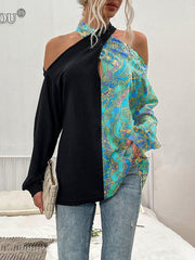 Load image into Gallery viewer, Long Sleeve Off-Shoulder Top
