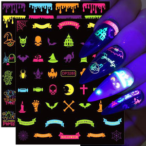 Fluorescence Nail Stickers