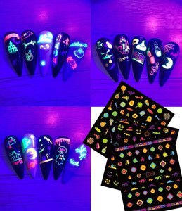 Fluorescence Nail Stickers