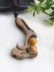 Load image into Gallery viewer, Hood/Natural Stone Pendant Necklace
