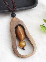 Load image into Gallery viewer, Hood/Natural Stone Pendant Necklace
