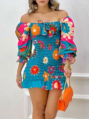 Load image into Gallery viewer, Off-Shoulder Ruffle Dress
