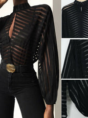 Load image into Gallery viewer, Sheer Stripe Shirt
