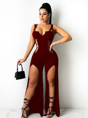 Load image into Gallery viewer, Double Leg Split Jumpsuit
