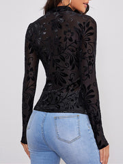 Load image into Gallery viewer, Sheer Lace Top
