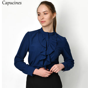 Ruffled Collar Blouse