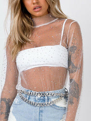 Load image into Gallery viewer, Turtleneck Sheer Top
