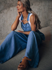 Load image into Gallery viewer, Denim Overalls Jumpsuit
