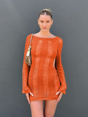 Load image into Gallery viewer, Knitted Long Sleeve Dress
