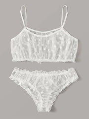 Load image into Gallery viewer, Sexy Sheer Lace Dot Lingerie Set
