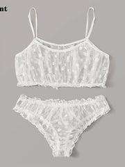 Load image into Gallery viewer, Sexy Sheer Lace Dot Lingerie Set
