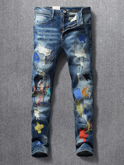 Load image into Gallery viewer, Streetwear Fashion Men Jeans Slim Fit 

