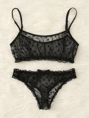 Load image into Gallery viewer, Sexy Sheer Lace Dot Lingerie Set
