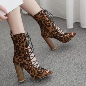 Lace-up High Heel